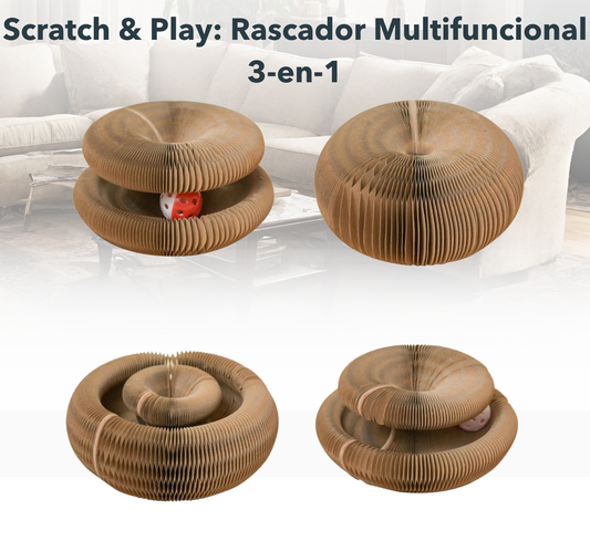 Scratch & Play: Rascador Multifuncional 3-en-1